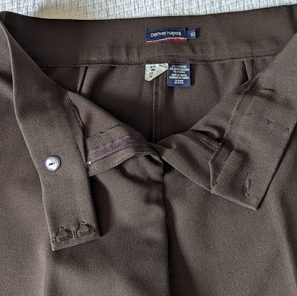 Women's Denver Hayes Brown Dress Pants Sz 10 - Picture 3 of 4